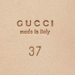 Gucci Blue Leather Horsebit Loafers Size 37