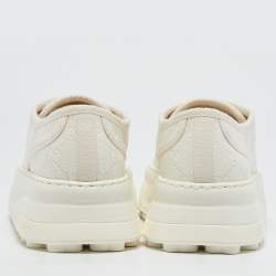 Gucci White GG Canvas Tennis 1977 Treck Sneakers Size 38.5
