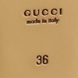 Pre Owned Gucci Black Leather Jordaan Slip On Loafers Size 36