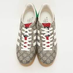 Gucci x Adidas Multicolor Coated Canvas GG Canvas Wedge Sneakers Size 41