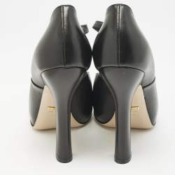 Gucci Black Leather Lesley Ankle Strap Pumps Size 41.5