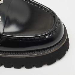 Pre Owned Gucci Black Leather Sylke Horsebit Platform Mules Size 39