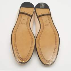 Pre Owned Gucci Light Pink Suede Jordaan Loafers Size 39.5