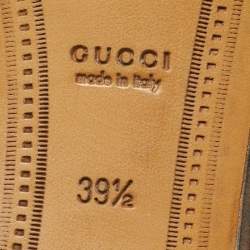 Pre Owned Gucci Light Pink Suede Jordaan Loafers Size 39.5