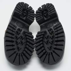 Pre Owned Gucci Black Leather Horsebit Loafers Size 38.5