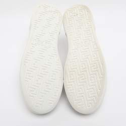 Pre Owned Gucci White Leather Web Ace Platform Sneakers Size 39.5