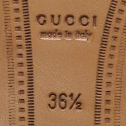 Pre Owned Gucci Beige Suede Jordaan Loafers Size 36.5