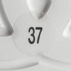 Pre Owned Gucci White Leather Chunky B Low Top Sneakers Size 37