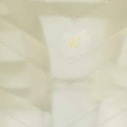 Pre Owned صندل غوتشي سلايد مطاط شفاف بشعار منقوش مقاس 40