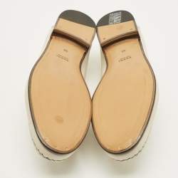 مملوكة مسبقًا Gucci Horsebit Size 40 Cream Leather Loafers