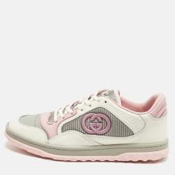 مملوكة مسبقًا Gucci Mac80 Size 38 Multicolor Leather and Fabric Low Top Sneakers