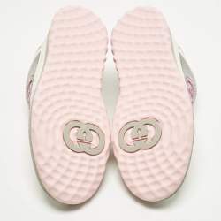 Pre Owned Gucci Mac80 Size 38 Multicolor Leather and Fabric Low Top Sneakers