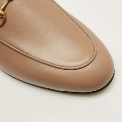 Pre Owned Gucci Princetown Size 36.5 Brown Leather Mules