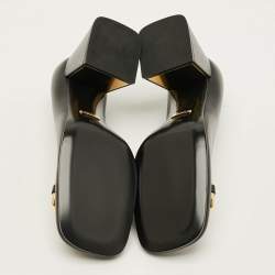 Pre Owned حذاء كعب عالي غوتشي جلود لامعة حمراء هورسبيت جولي مقاس 39