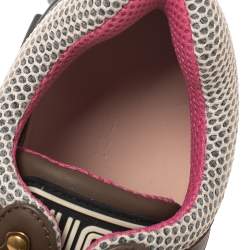 Pre Owned Gucci Multicolor Leather, Suede and Mesh Flashtrek Reflective Sneakers Size 40