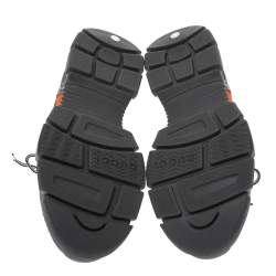 Pre Owned Gucci Multicolor Leather, Suede and Mesh Flashtrek Reflective Sneakers Size 40