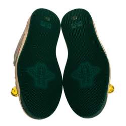 Pre Owned Gucci Multicolor Leather Screener Web Sneakers Size 37.5