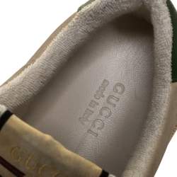 Pre Owned Gucci Multicolor Leather Screener Web Sneakers Size 37.5