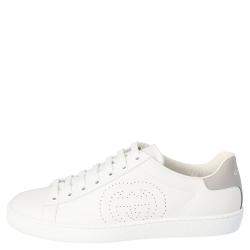 مملوكة مسبقًا Gucci White Ace Sneakers Size 37