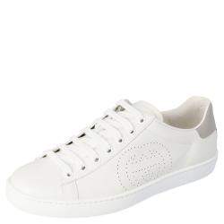 مملوكة مسبقًا Gucci White Ace Sneakers Size 37