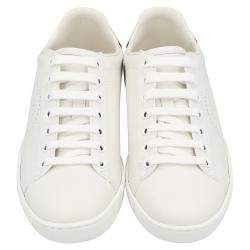 Gucci White Ace Interlocking G Sneakers Size EU 38