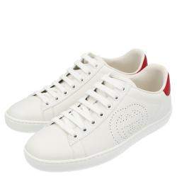 Gucci White Ace Interlocking G Sneakers Size EU 38