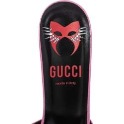 Pre Owned صندل غوتشي سكارلت سلايد جلد وردي مقاس 39