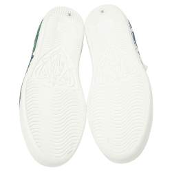 Pre Owned Gucci White Leather Ace Loved Low Top Sneakers Size 35