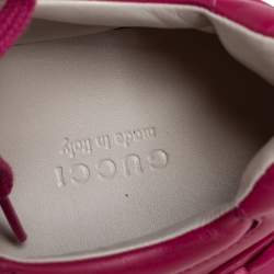 Pre Owned حذاء رياضي غوتشي ريتون جلد وردي مقاس 40