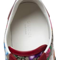 Pre Owned Gucci Multicolor GG Supreme Flora Sneakers Size 37