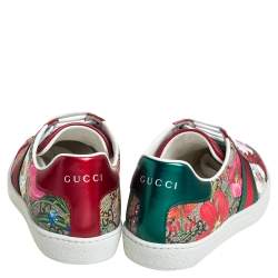 Pre Owned Gucci Multicolor GG Supreme Flora Sneakers Size 37