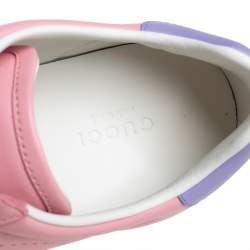 مملوكة مسبقًا Gucci Pink/Purple Leather New Ace Sneakers Size 37