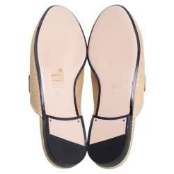 Pre Owned صندل غوتشي برينس تاون ويب كانفاس بيج مقاس 37.5