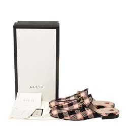 مملوكة مسبقًا حذاء سلايد غوتشي برينس تاون تويد متعدد الألوان مقاس 36.5