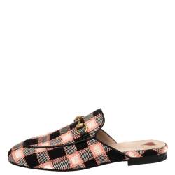 مملوكة مسبقًا حذاء سلايد غوتشي برينس تاون تويد متعدد الألوان مقاس 36.5