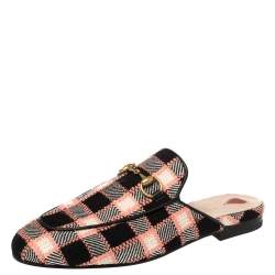 مملوكة مسبقًا حذاء سلايد غوتشي برينس تاون تويد متعدد الألوان مقاس 36.5