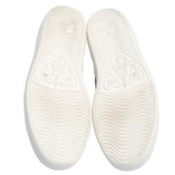 Pre Owned Gucci White Leather Ace Low Top Sneakers Size 37