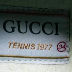 مملوكة مسبقًا Gucci Multicolor Canvas Tennis 1977 Low Top Sneakers Size 34