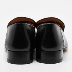 Pre Owned حذاء لوفرز غوتشي هورسبيت فولدابل سليم جلد أسود مقاس 38