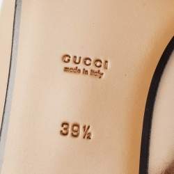 Pre Owned Gucci Cream Leather And Fur Princetown Horsebit Mules Size 39.5