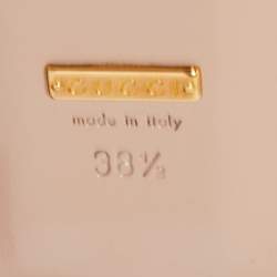 Pre Owned Gucci Burgundy Leather Horsebit Ballet Flats Size 38.5