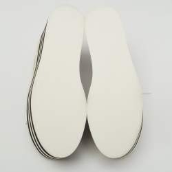 مملوكة مسبقًا Gucci Black Leather Peggy Platform Sneakers Size 38.5