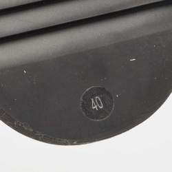 Pre Owned Gucci Black Rubber Isla Slingback Sandals Size 40