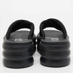 Gucci Black GG Canvas Platform Sandals Size 36