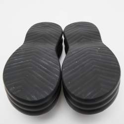 Gucci Black GG Canvas Platform Sandals Size 36