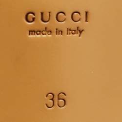 Pre Owned Gucci Black Leather Horsebit Foldable Loafers Size 36