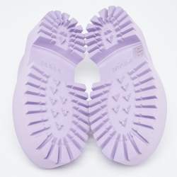 Gucci Purple Rubber GG Perforated Clogs Size 39