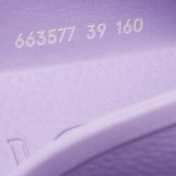 Gucci Purple Rubber GG Perforated Clogs Size 39