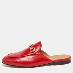 Gucci princetown hot sale mule red