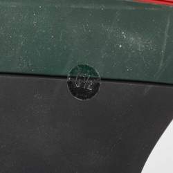 Pre Owned Gucci Black Leather Slip On Loafers Size 40.5